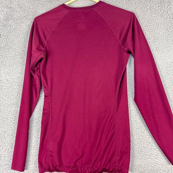 Nike Shirt Womens Large Red Pro Combat Compression Gym Train Running Outdoor - Picture 7 of 14